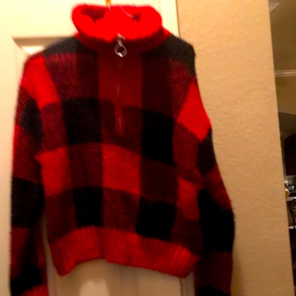 Size S Jessica Simpson Buffalo plaid with shirt zip down front